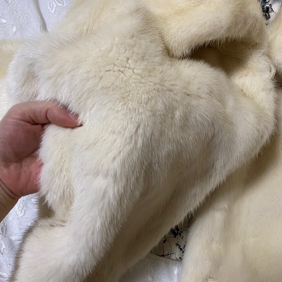 White Real Mink short coat